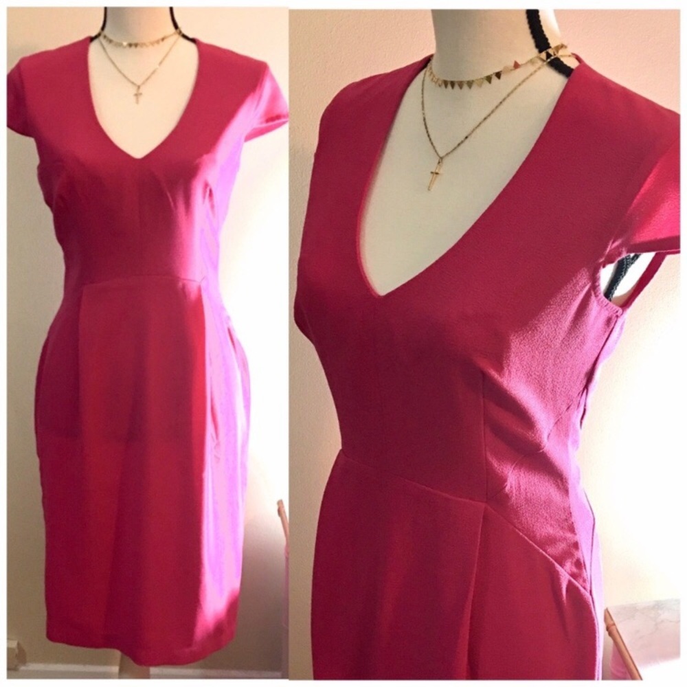 H&M Pink Midi Dress